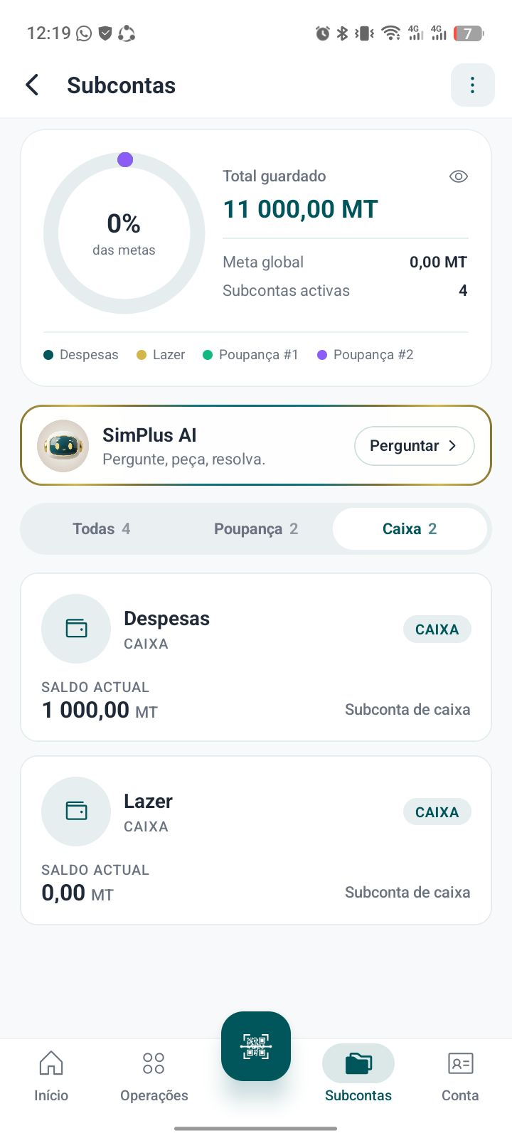 Dashboard SimPlus